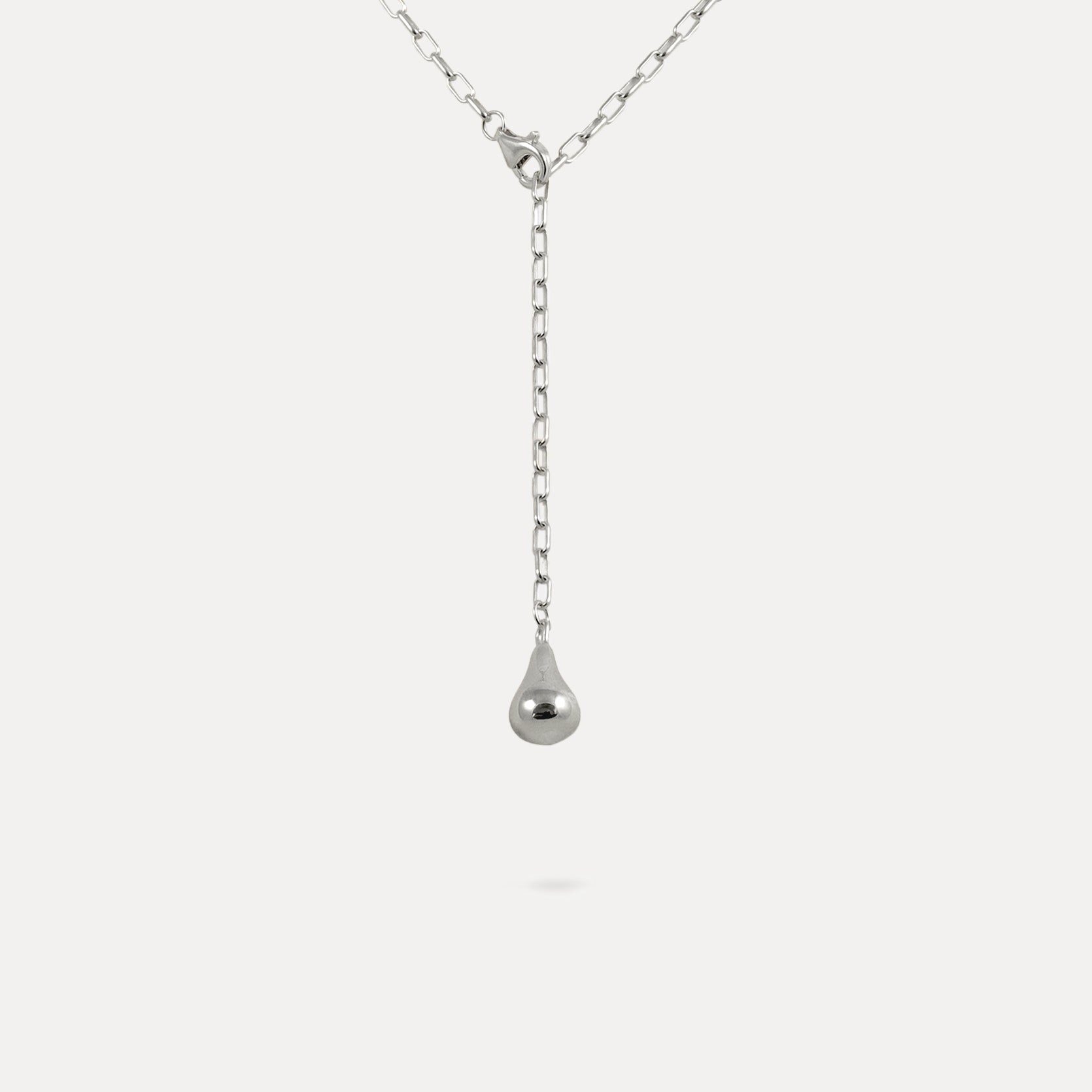 Stilnest Eden Pear Lariat Halskette Gold Vermeil 50cm Birne