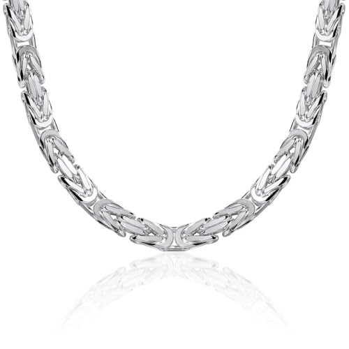 JEWLIX Königsketten KK0075 Silberkette 7,5 mm 50 cm Herren