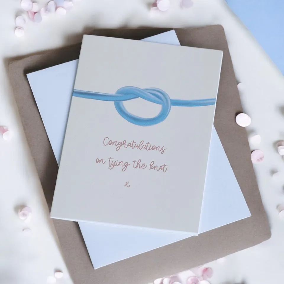 Joy by Corrine Smith Tying The Knot Hochzeitskarte A6