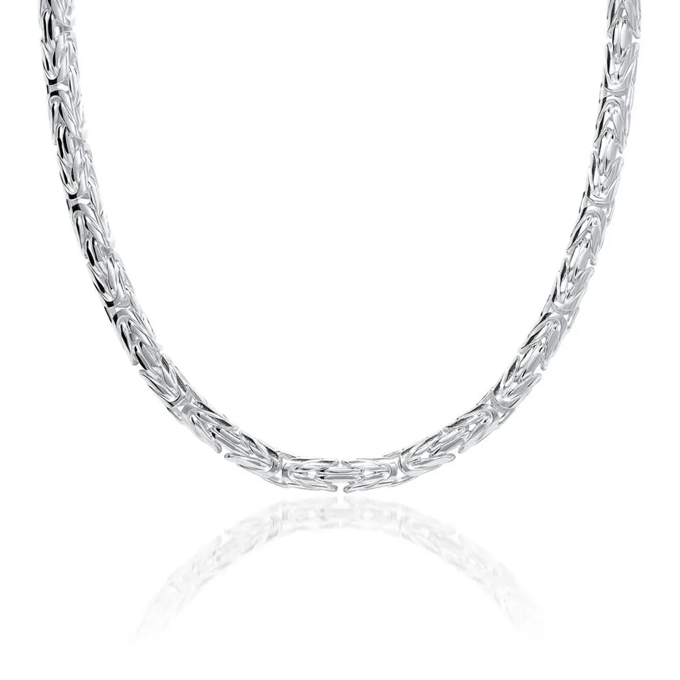 JEWLIX Königskette 5mm Herren Silberkette 55cm 925