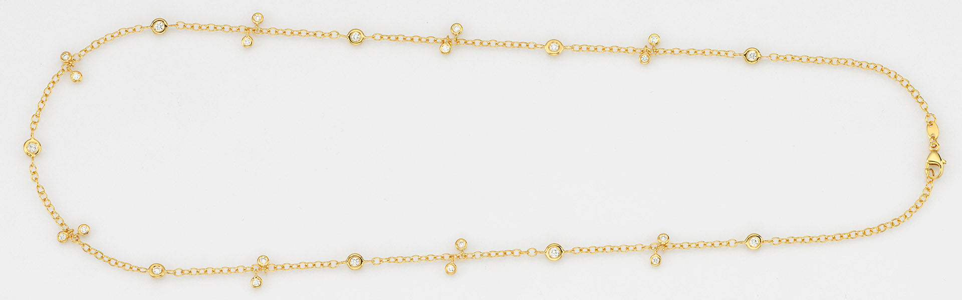 Eugen Rühle Colliers Ankerkette Collier 45cm Halskette 585 Gelbgold 0,68ct