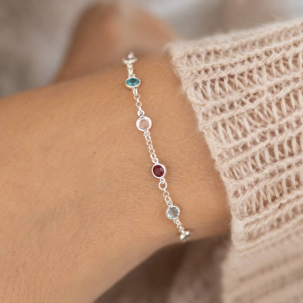 Joy by Corrine Smith Mini Family Armband 925 Geburtsstein