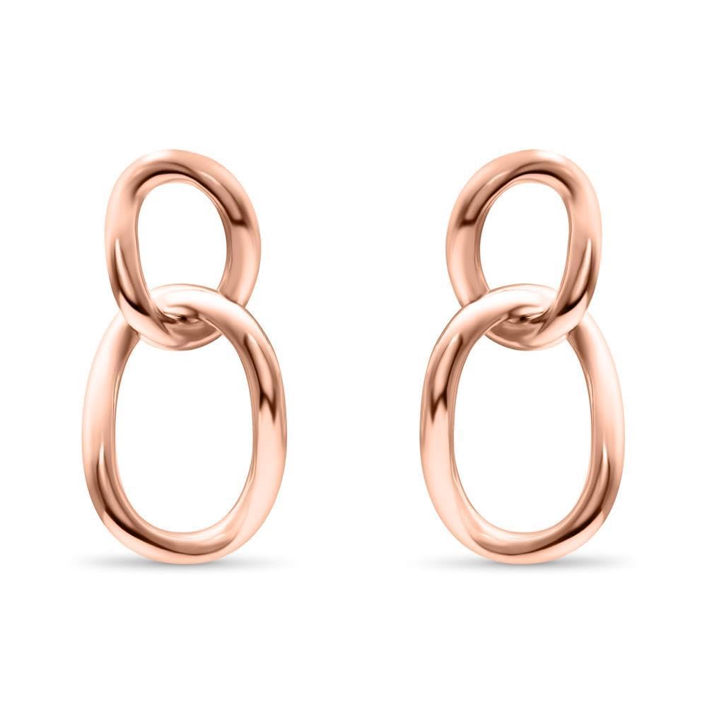 JEWLIX Ohrstecker 925 Silber Gold Damen Ohrringe