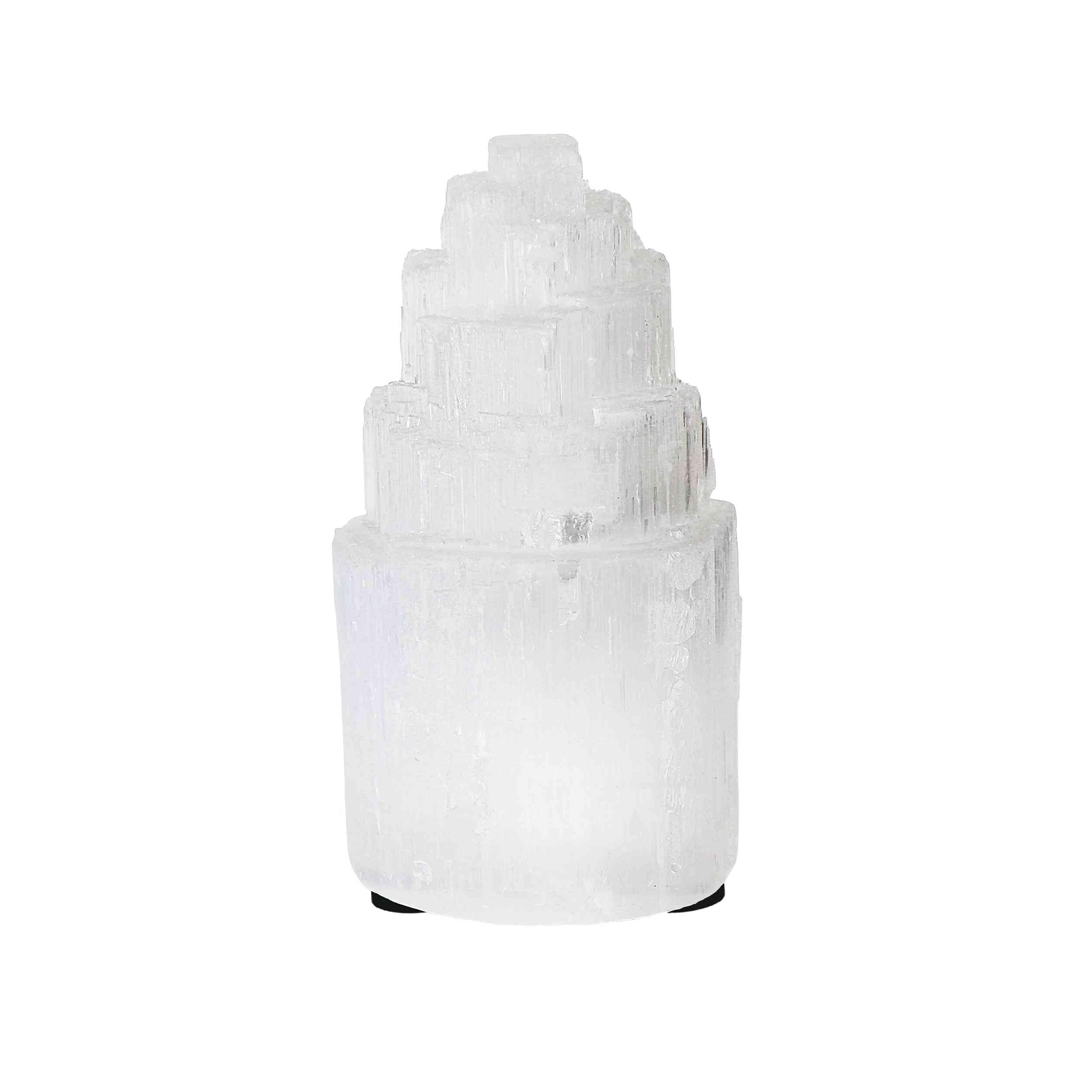 NKlaus Healing Crystals Selenit Turm 15cm Naturstein Energie