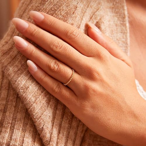 JEWLIX Kugeldesign Ring 14 Karat Gold Größe 52