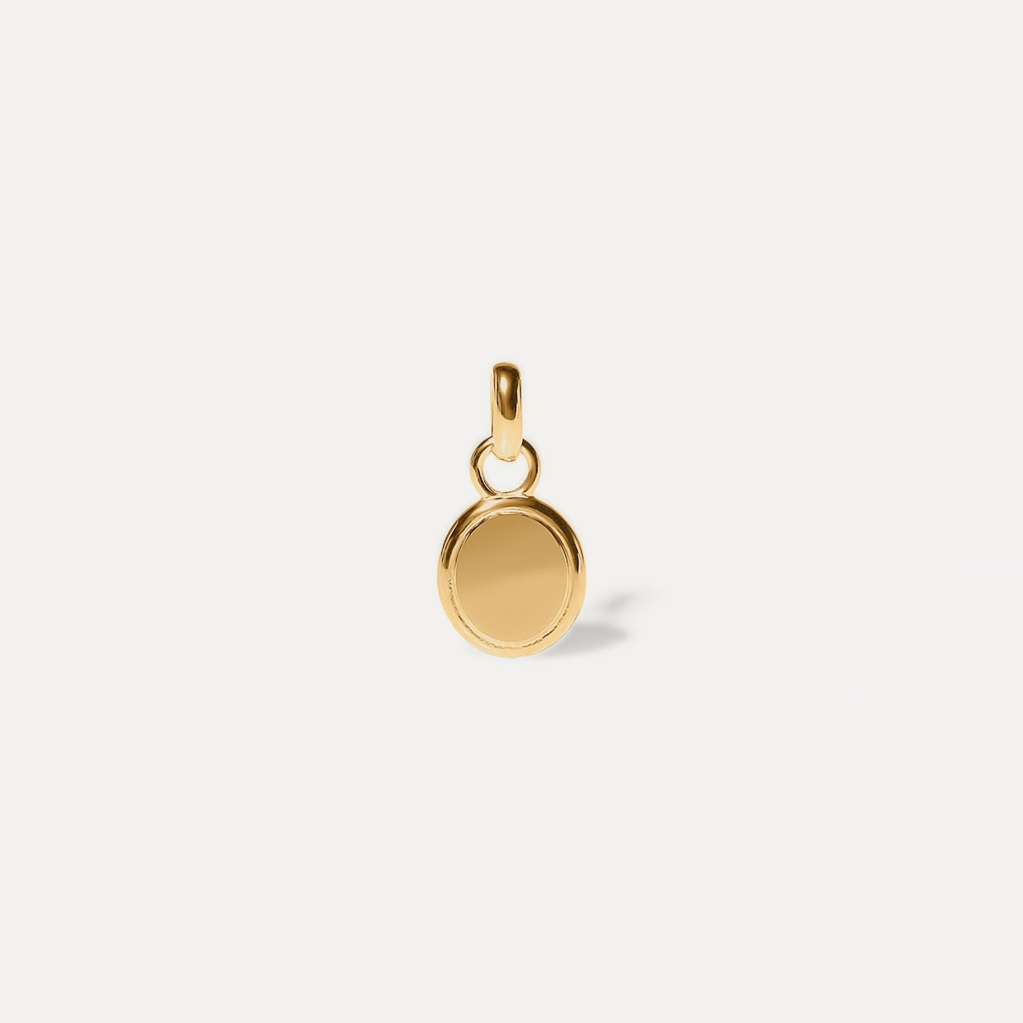 Stilnest Engravable Emblem Anhänger 24k Gold Vermeil