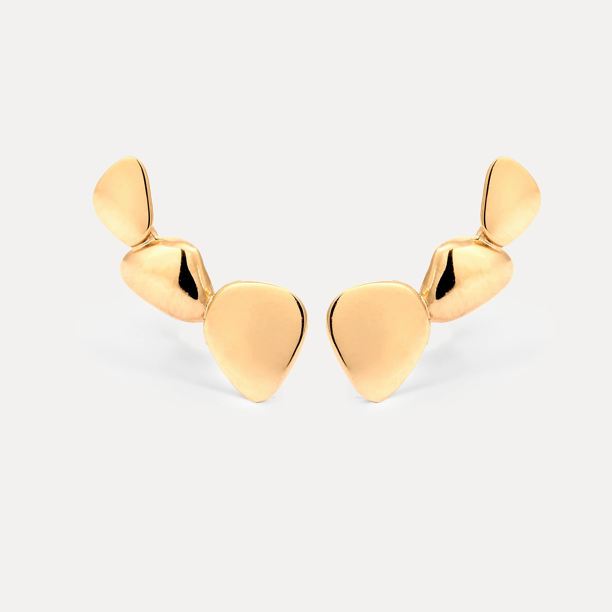 Stilnest Canyon Ear Climbers Ohrringe 585 Gold