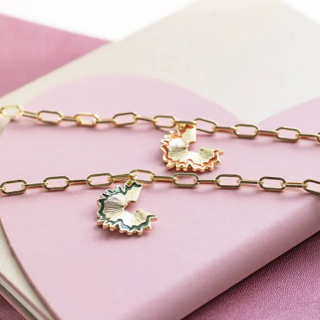 Joy by Corrine Smith Pencil Shaving Charm Armband Gold