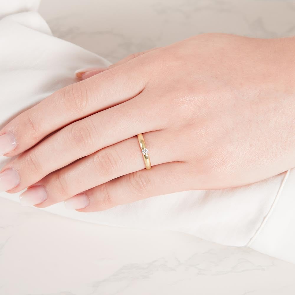 JEWLIX Verlobungsring 375 Gold Zirkonia 60mm