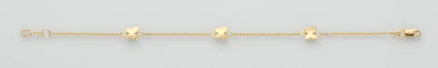 Eugen Rühle Armband 3 Schmetterlinge 585 Gold Gelbgold