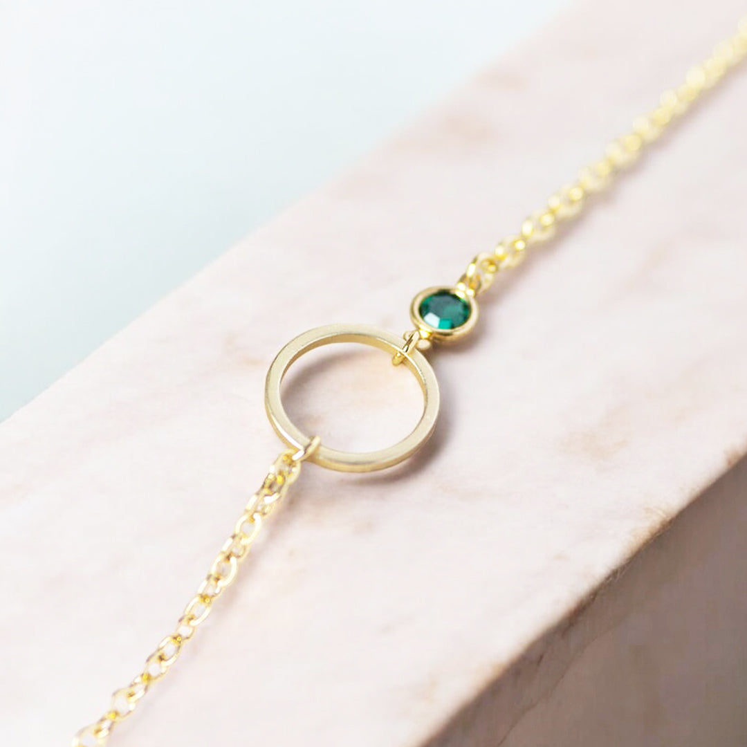 Joy by Corrine Smith Circle Armband Gold Geburtsstein