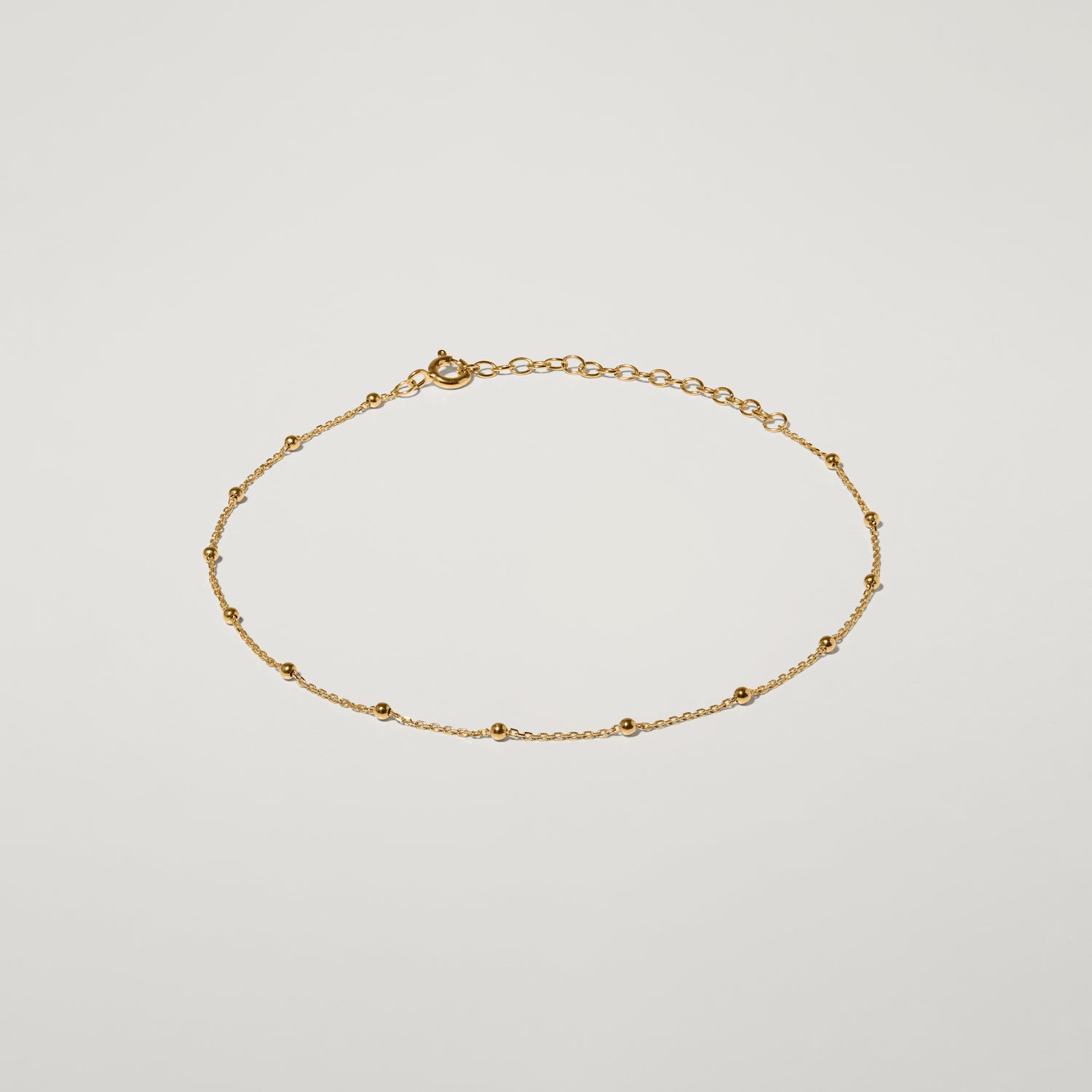 Stilnest Satellite Fußkette 24k Gold Vermeil 22+5 cm