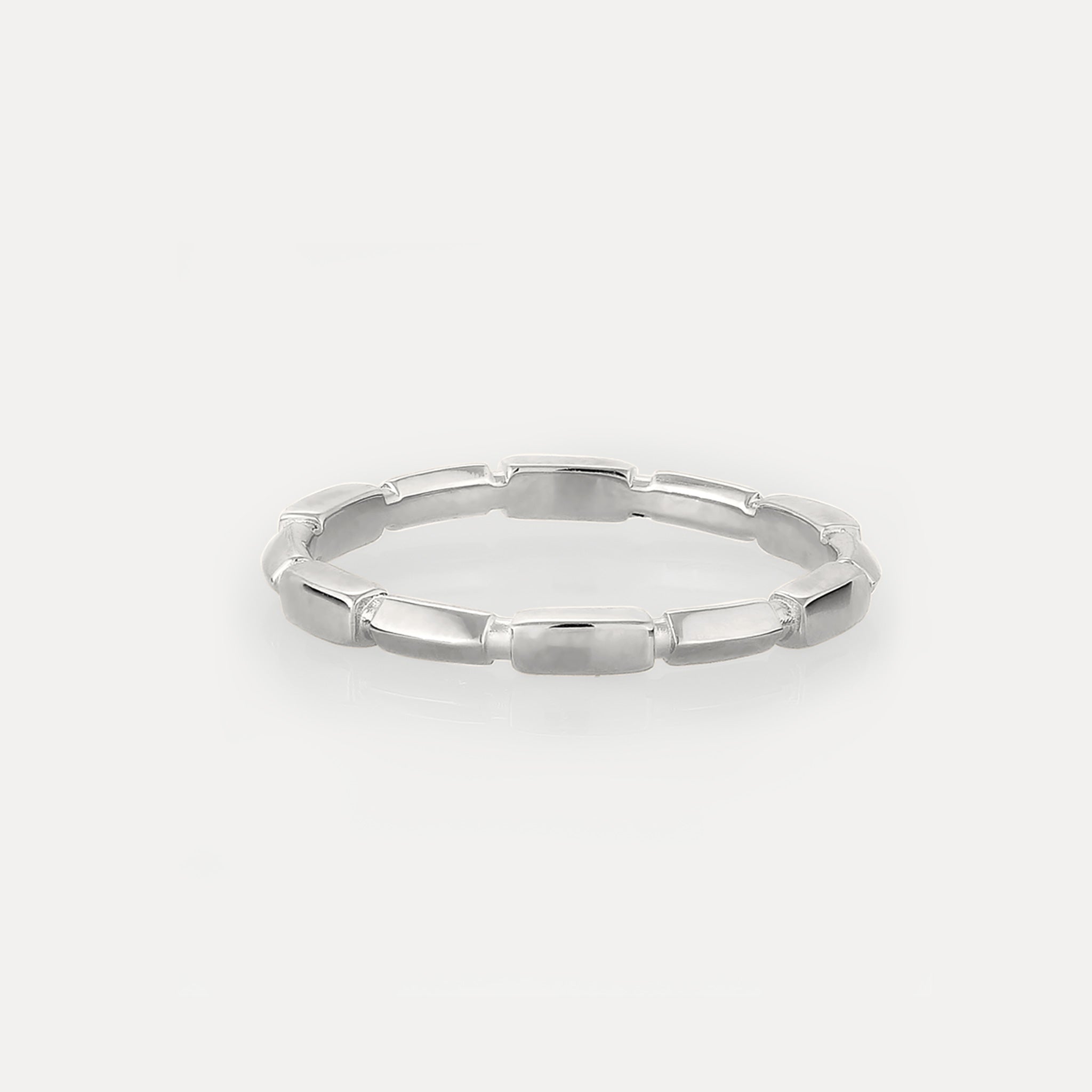 Stilnest Offset Brick Ring Gold Vermeil Größe 52