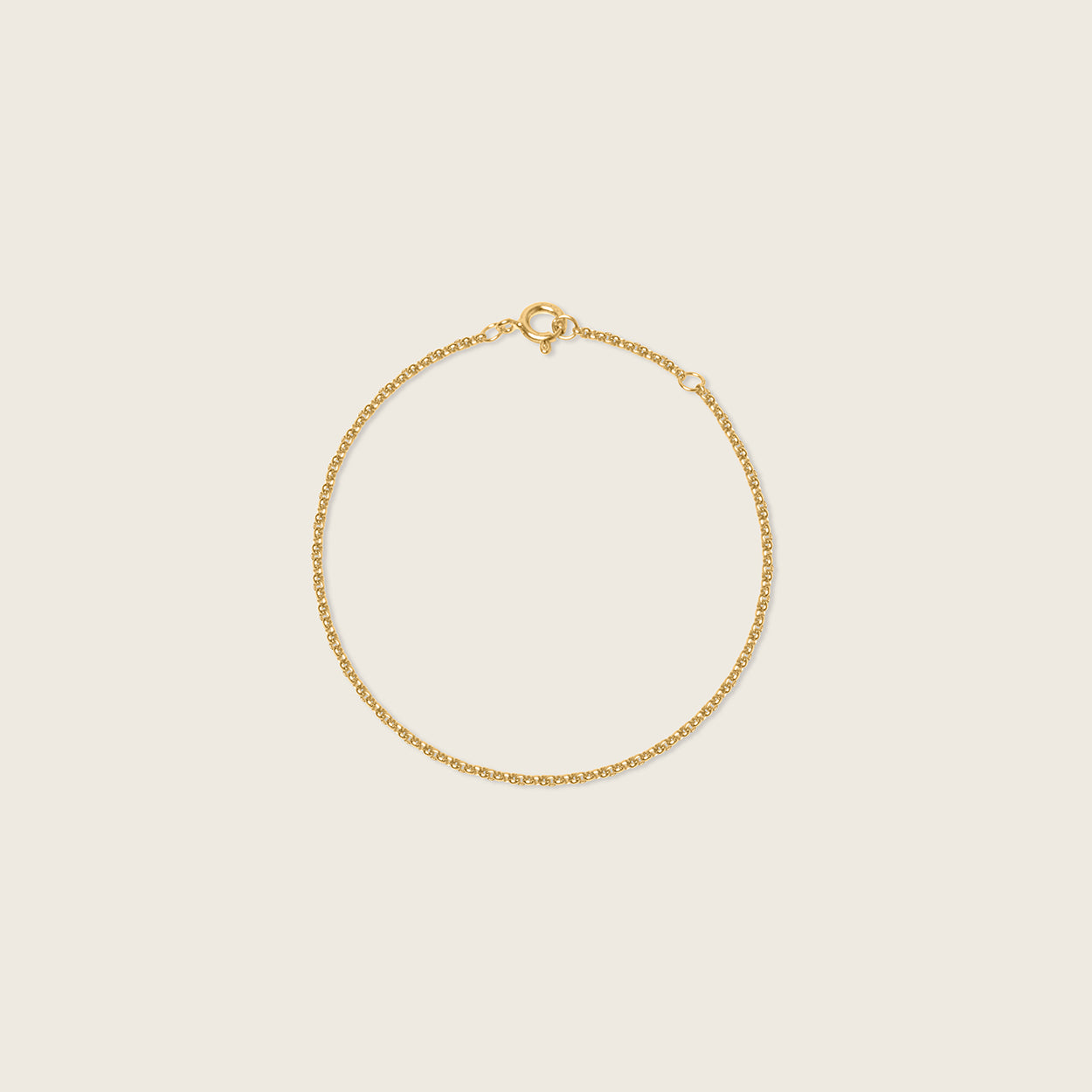 Stilnest Rolo Chain Armband 19cm 24k Gold Vermeil
