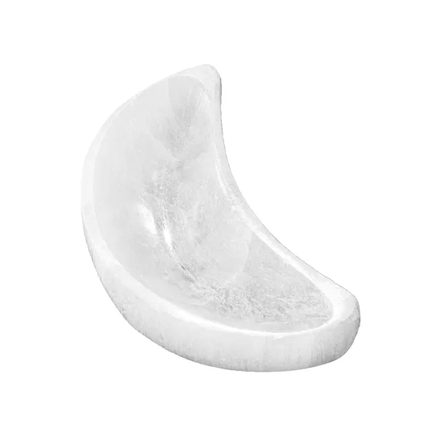 NKlaus Healing Crystals Selenit Mond-Schale 10cm Aufladung