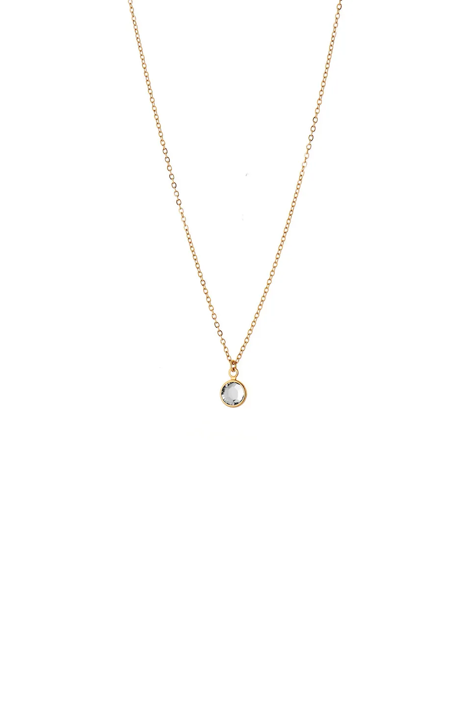Joy by Corrine Smith April Geburtsstein Halskette Gold