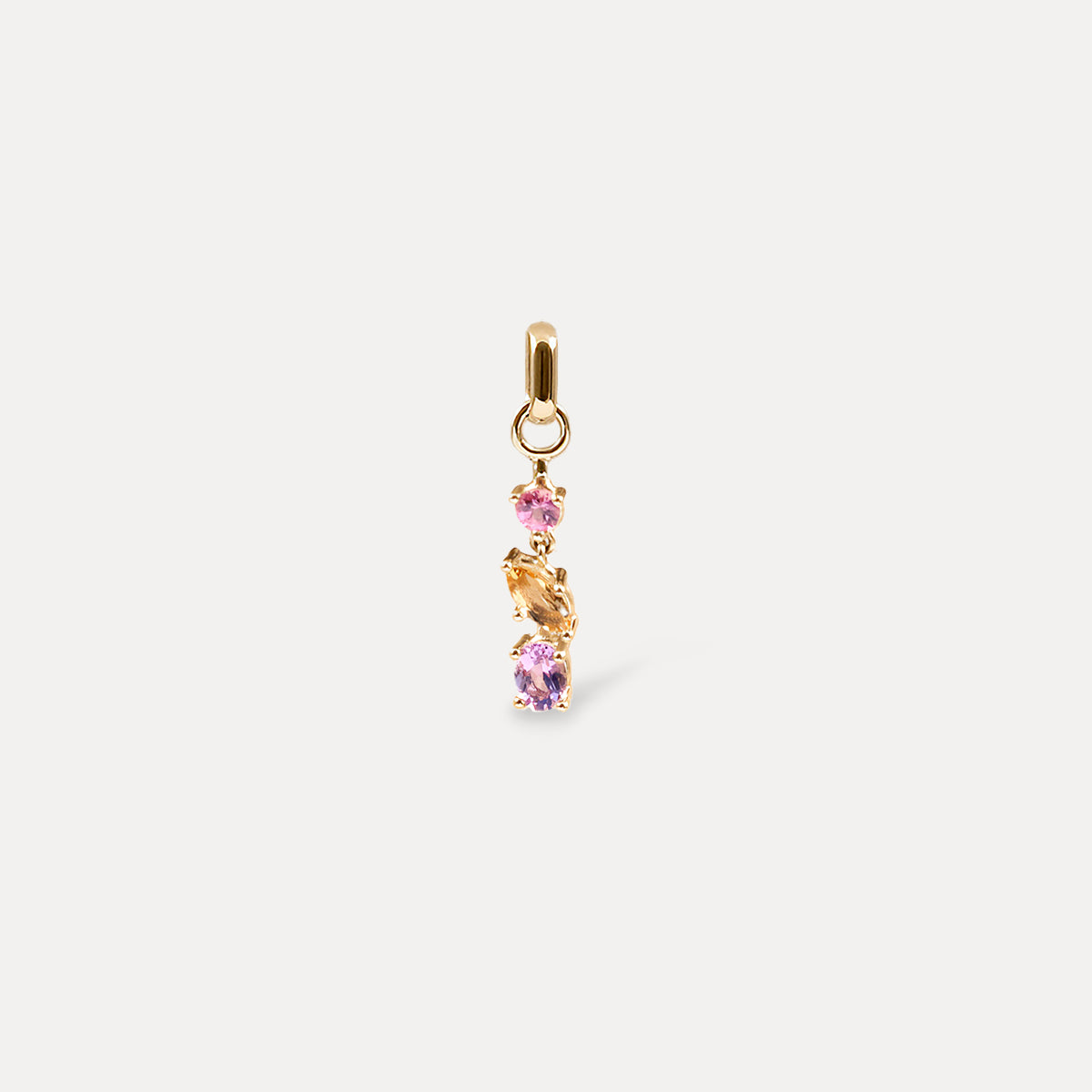 Stilnest Chroma Anhänger 585 Gold mit Amethyst Citrin Turmalin