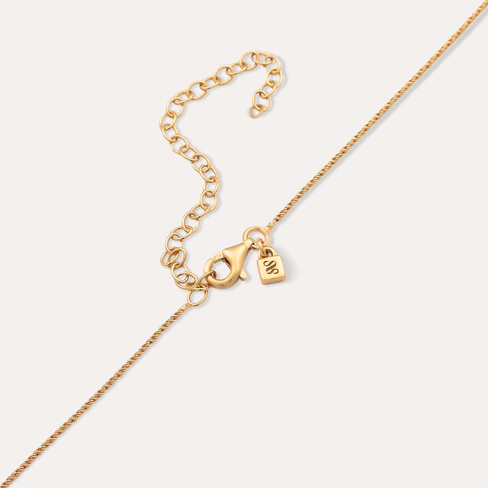 Stilnest Spiral Dainty Chain Choker Halskette Gold Vermeil
