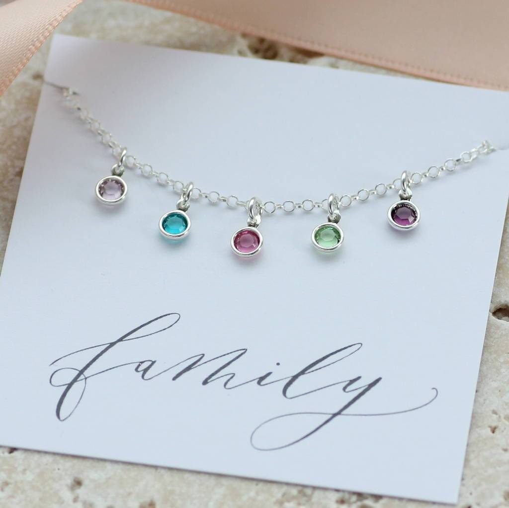 Joy by Corrine Smith Mini Family Birthstone Armband Silber Geburtsstein