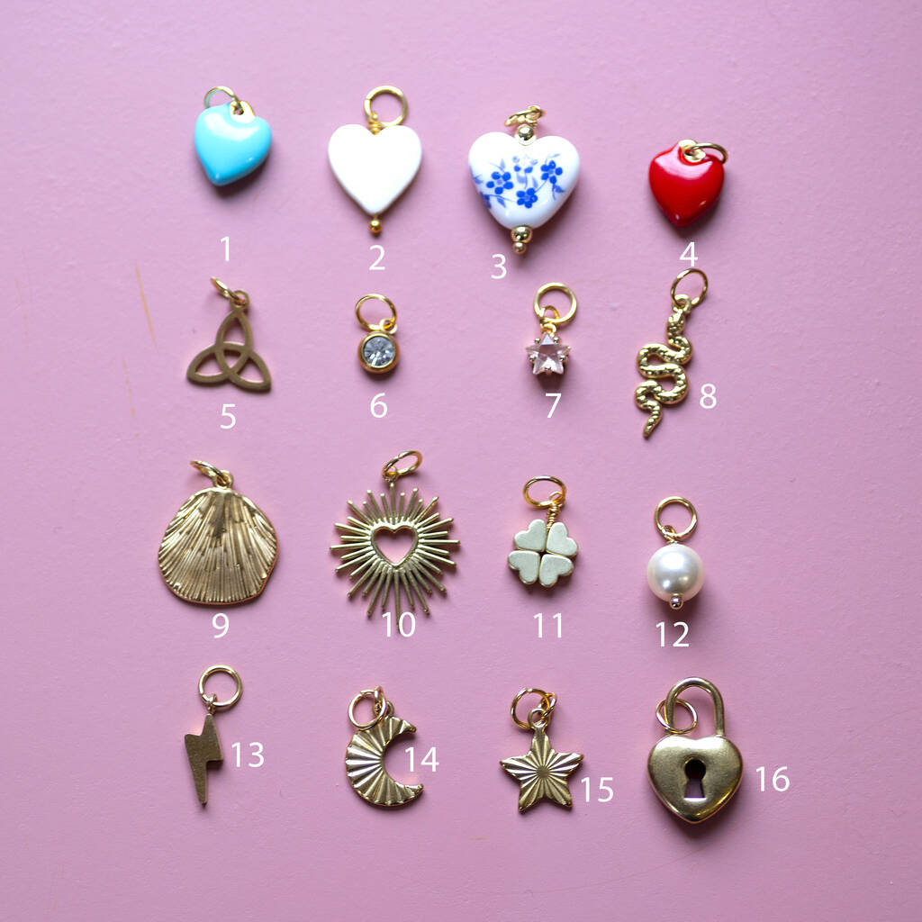 Joy by Corrine Smith Chunky Charm Halskette Gold 40cm