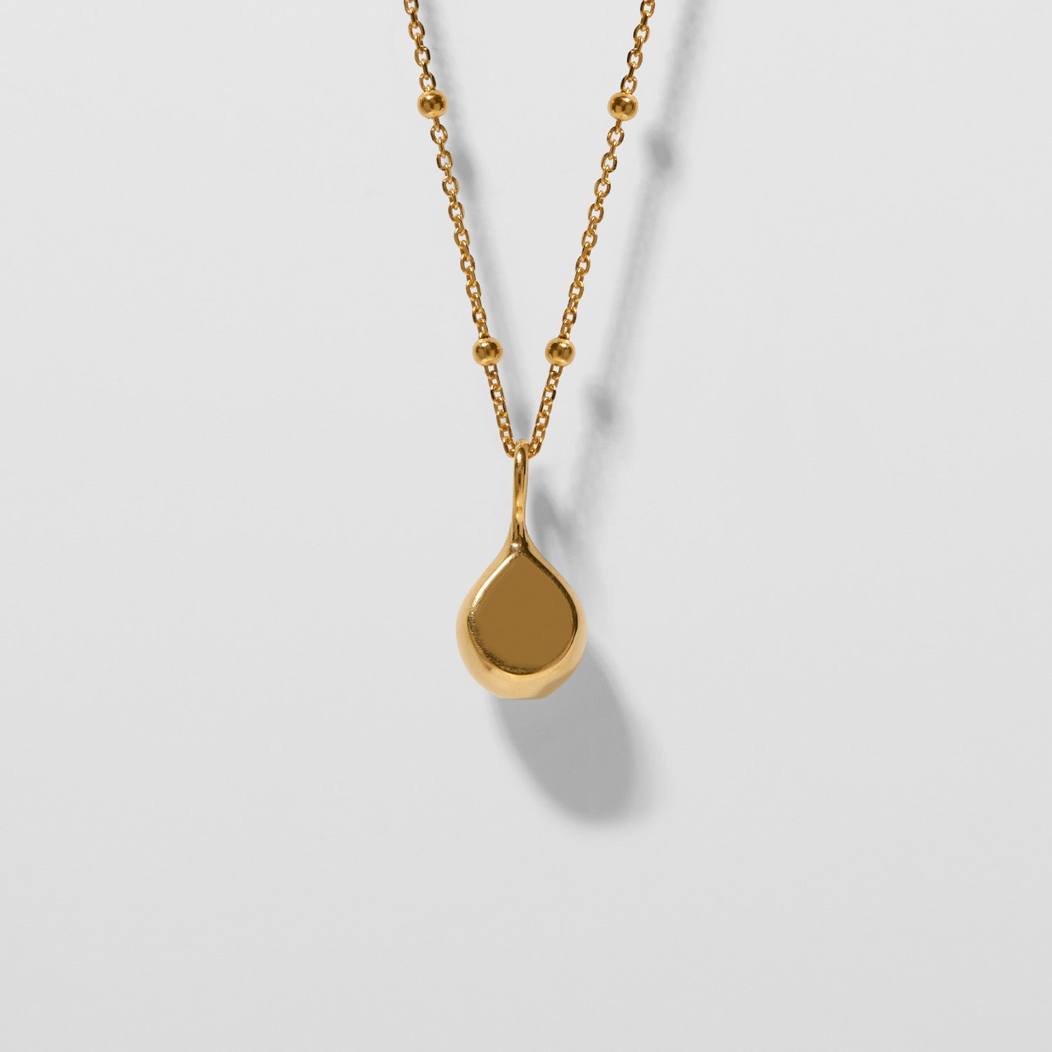 Stilnest Eden Cepa Kette Gold Vermeil Tropfen 45cm