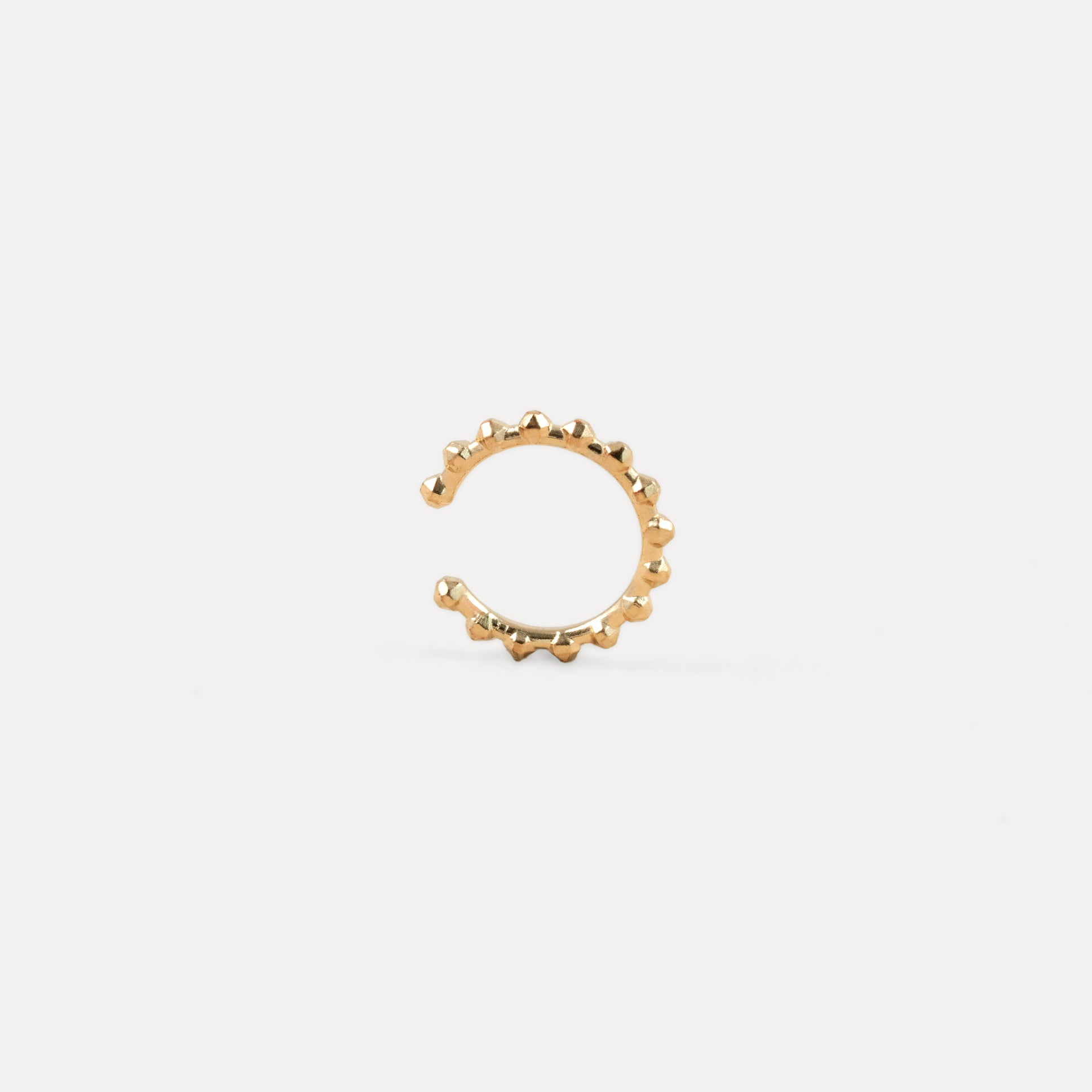 Stilnest Party Stack Ear Cuff 925 Silber 24k Vermeil 2 mm