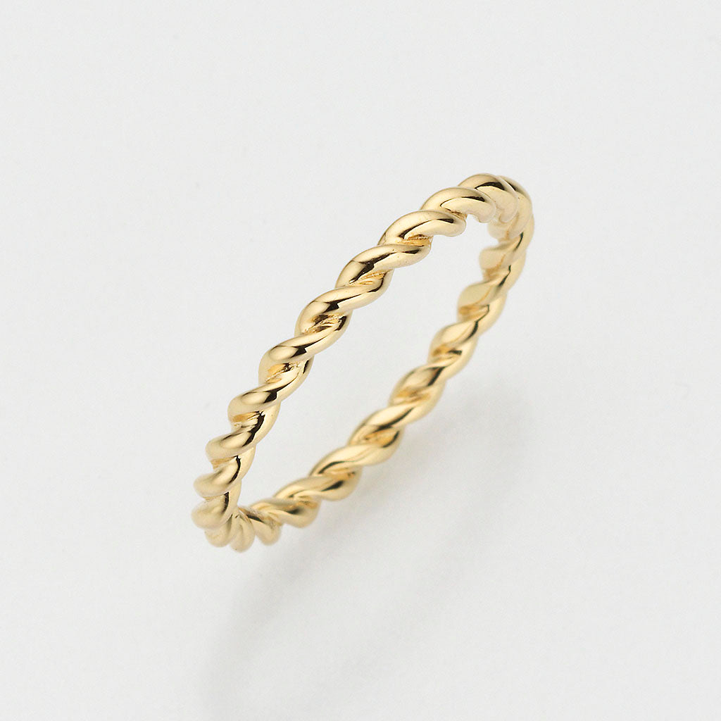 Eugen Rühle Ring gekordelt Twisted Ring 585 Rotgold
