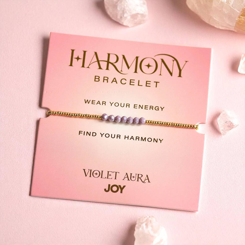 Joy by Corrine Smith Violet Aura Armband Gold Lila Kristall