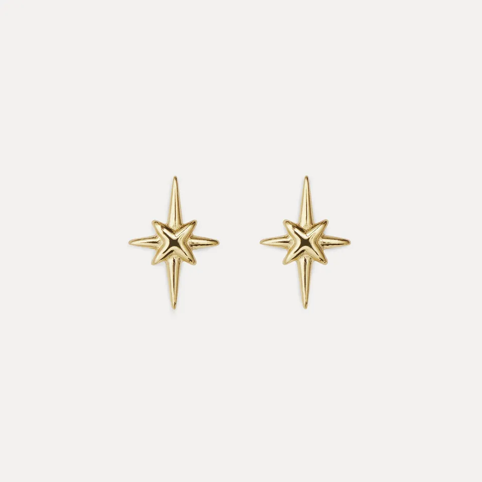 Stilnest Star Light Ohrstecker 585 Gold Stern Zart