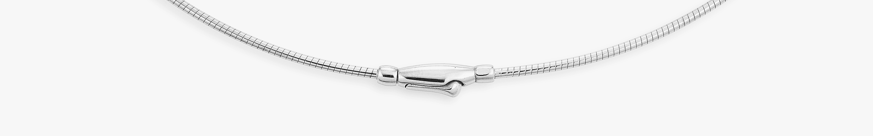 Eugen Rühle Omegaketten Omega 1,8mm Halskette 45 cm 925 Silber