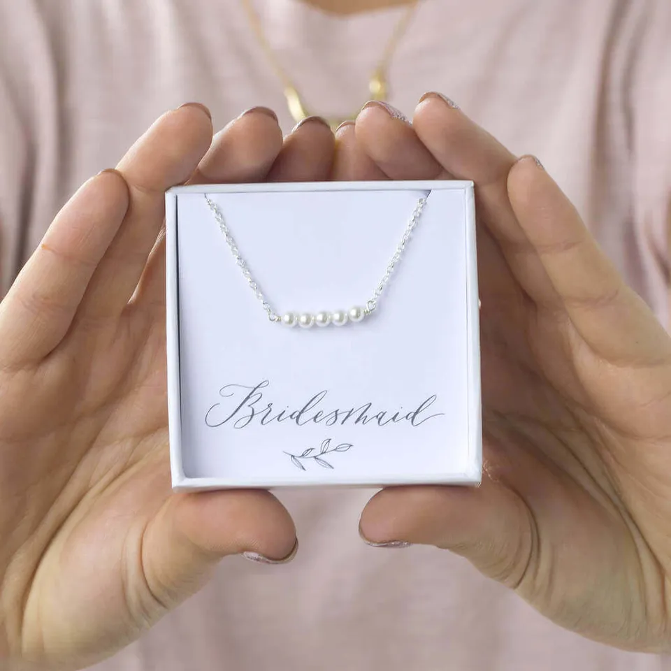 Joy by Corrine Smith Swarovski Perlen Halskette Gold zart