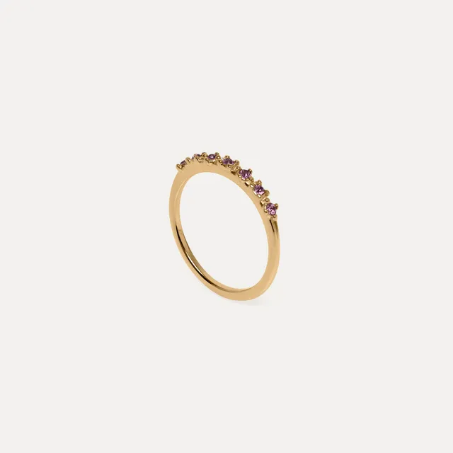 Stilnest Color Delight Ring Violett 24k Gold Vermeil 52