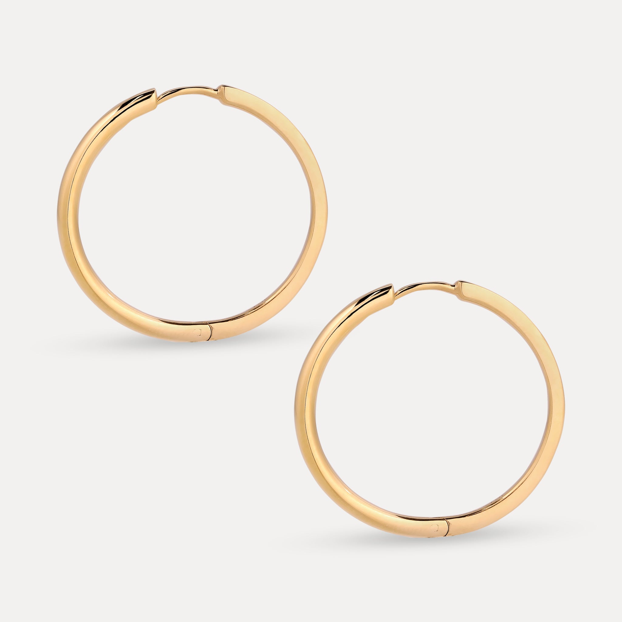 Stilnest Double-Sided Creolen Vermeil Silber Wende-Design