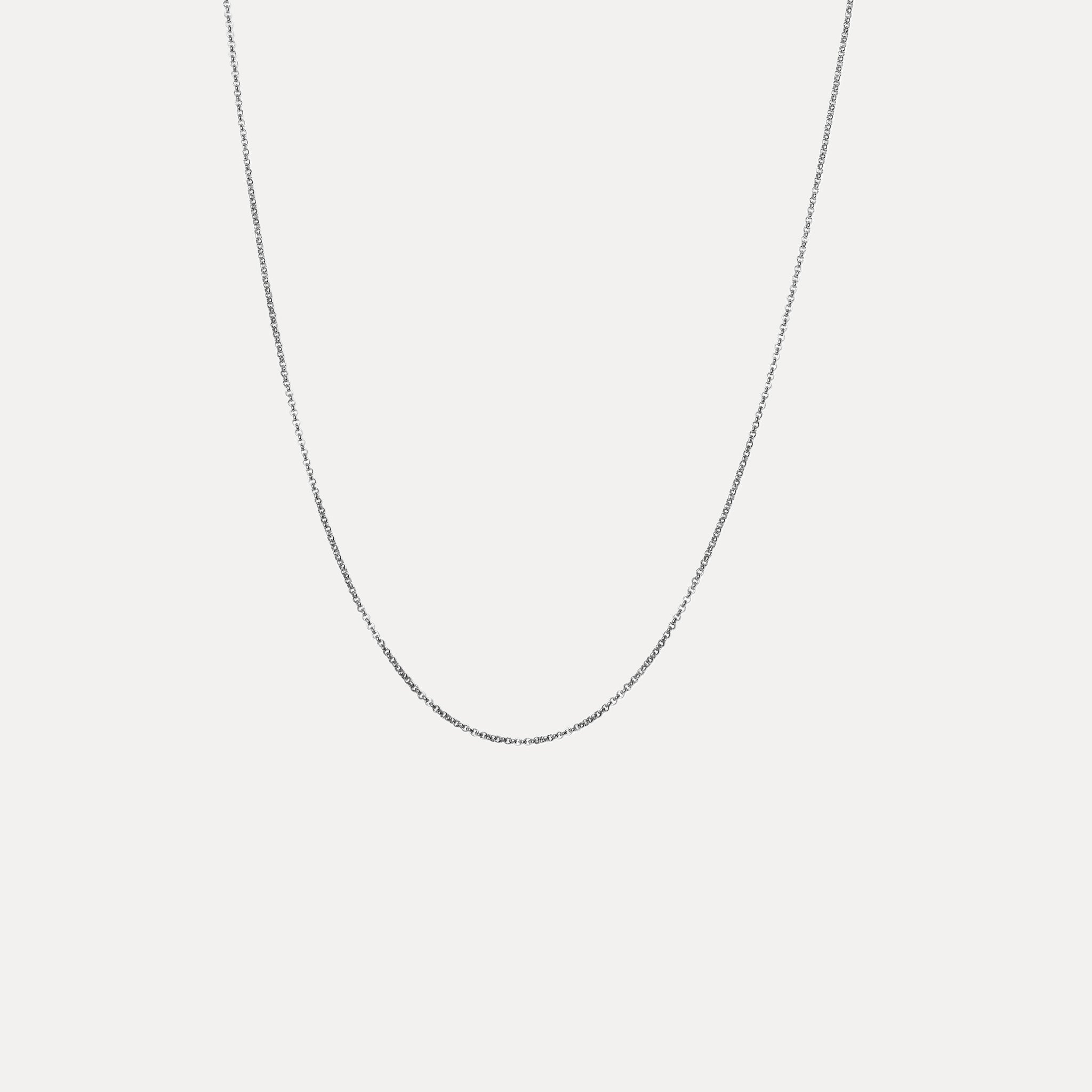 Stilnest Rolo Kette Halskette Gold Vermeil 50cm Robust