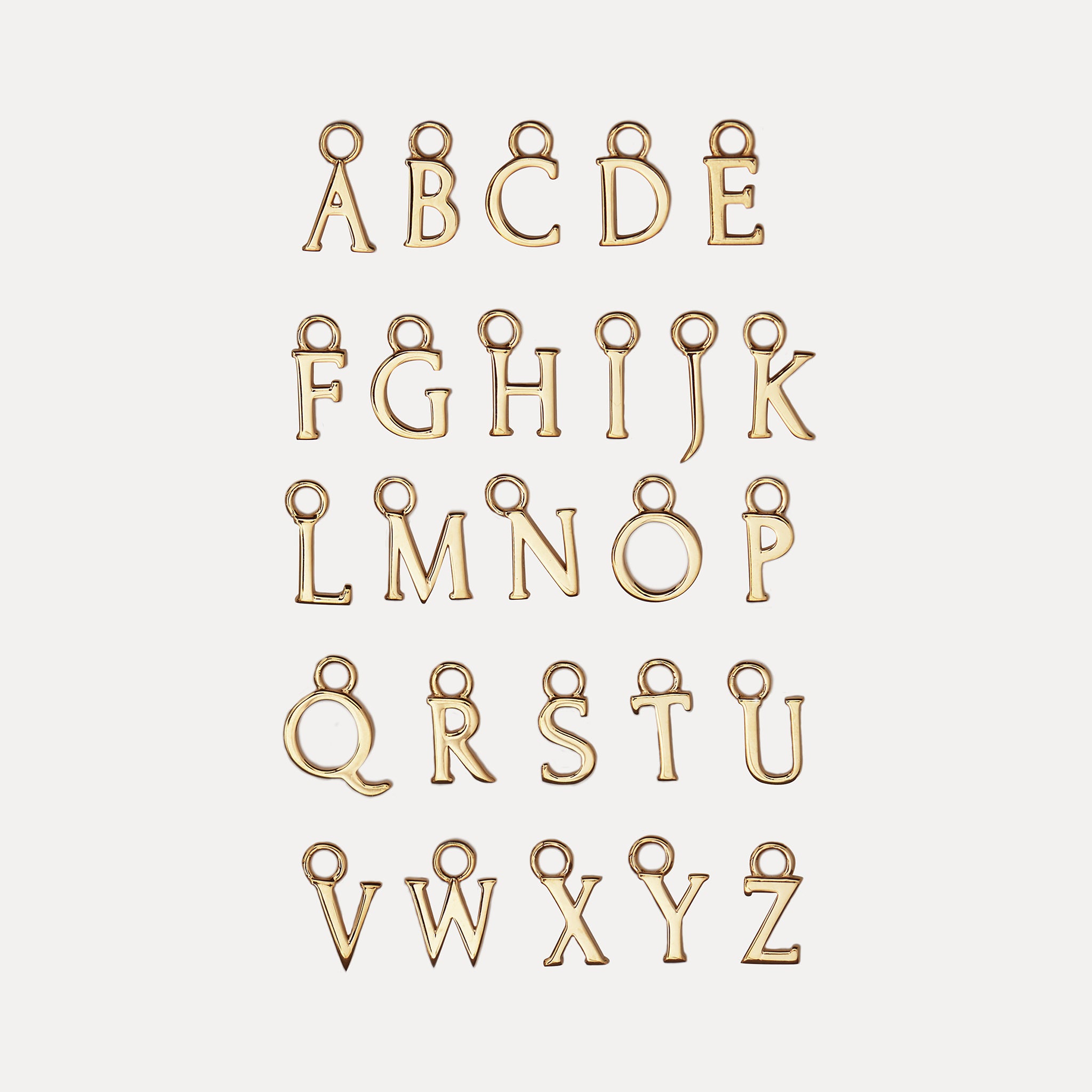 Stilnest Mini Initial Creolen Buchstabe A 585 Gold