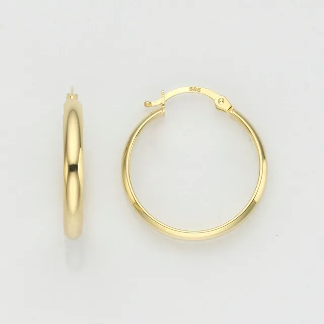 Eugen Rühle Ohrschmuck 80.7888 Creolen 585 Gold 23 mm