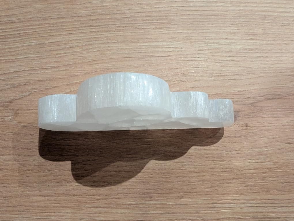 NKlaus Healing Crystals Selenit Wolke Ladeplatte 12x6 cm 160 g