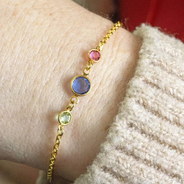 Joy by Corrine Smith Mother Two Children Armband Gold