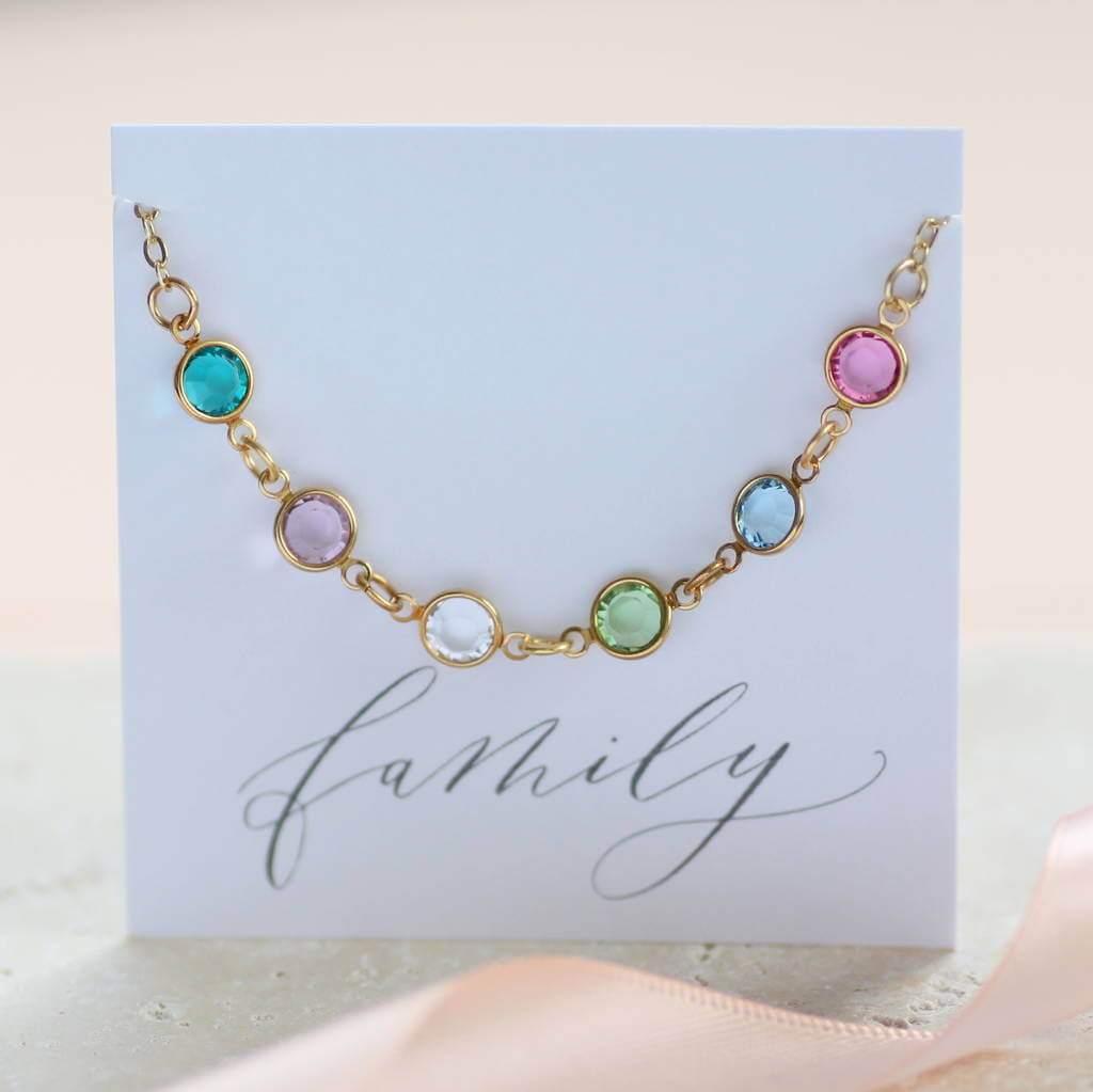 Joy by Corrine Smith Family Armband vergoldet Geburtsstein