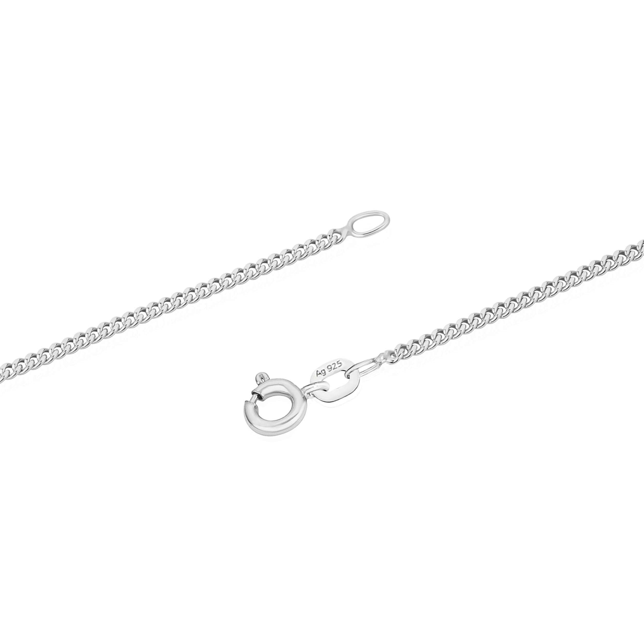 NKlaus Jewellery Panzerkette 925 Silber 38 cm 1,7 mm