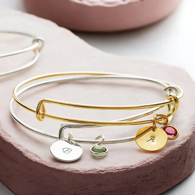 Joy by Corrine Smith Birthstone Armreif Gold Silber