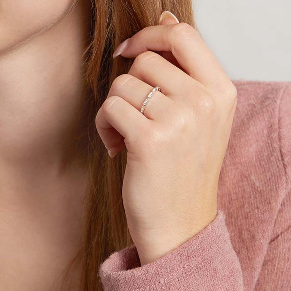 JEWLIX Ring 925er Silber rhodiniert Zirkonia 56mm
