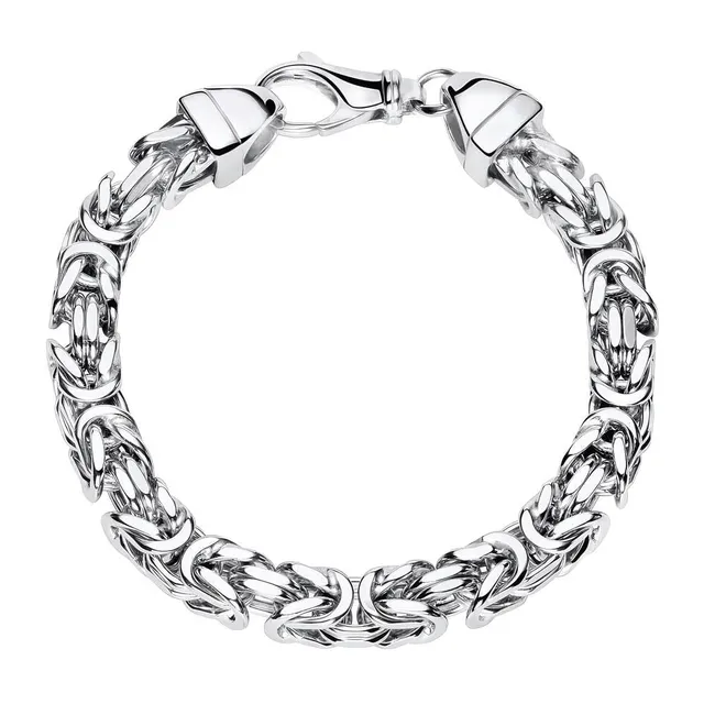 JEWLIX Königsarmband 7mm Armband Silber rhodiniert Herren