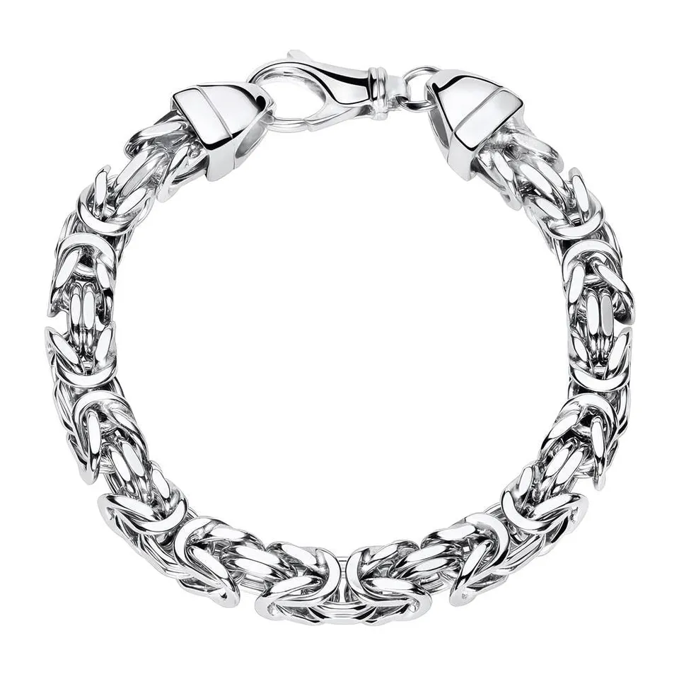 JEWLIX Königsarmband 7mm Armband Silber rhodiniert Herren