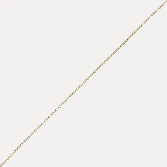 Stilnest Ankerkette 585 Gold Halskette 45 cm 14k Massivgold