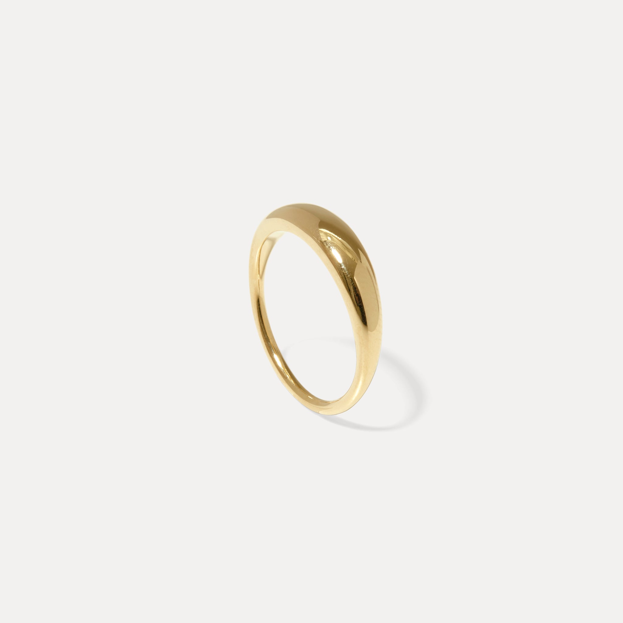 Stilnest Bombé Bold Ring 585 Gold Größe 52 Stapelbar