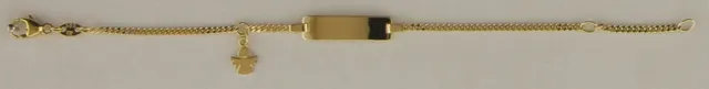 Eugen Rühle Armbänder 96.1088 ID-Band Gold 750 Panzerkette