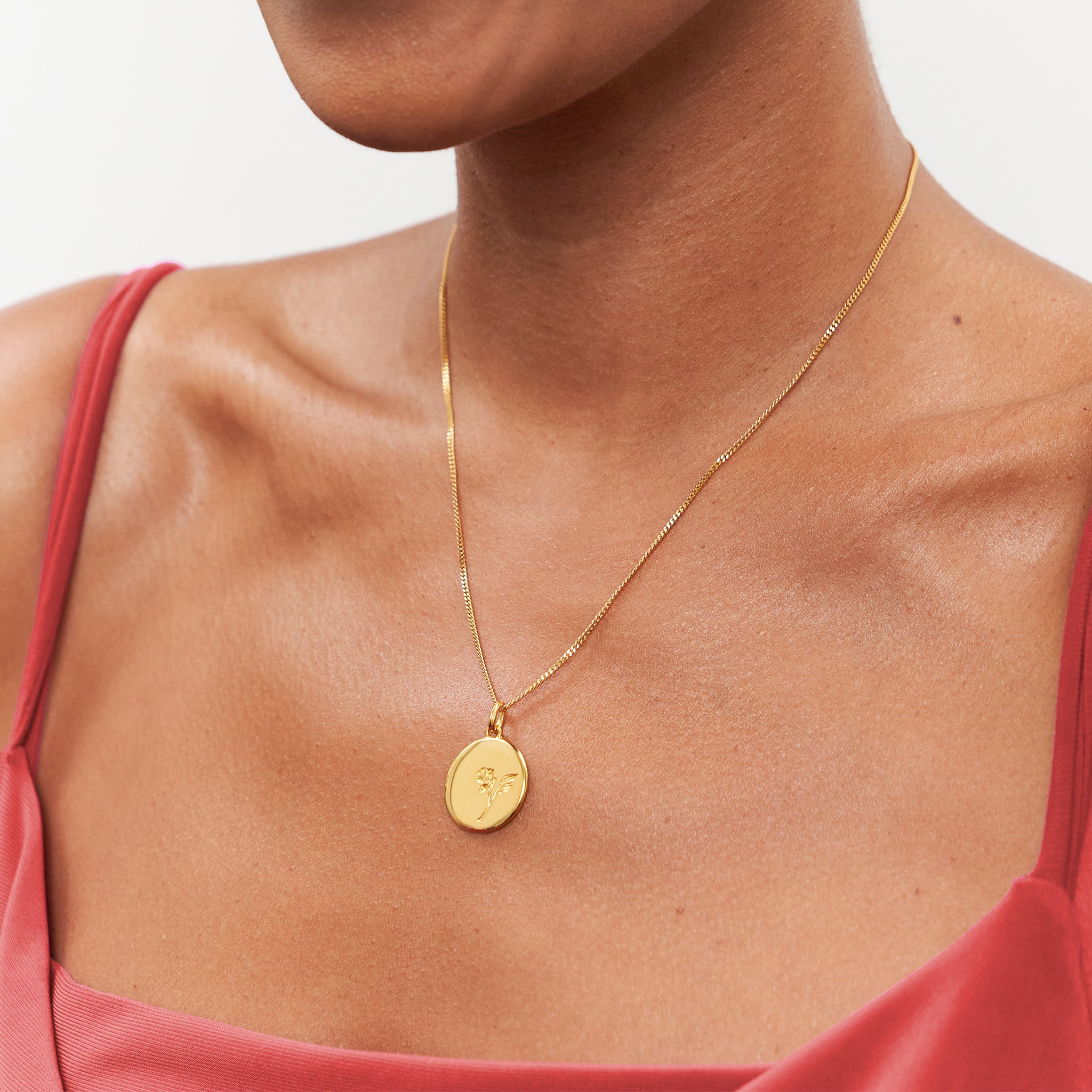 Stilnest Eden Lilly Anhänger Gold Vermeil 19 mm