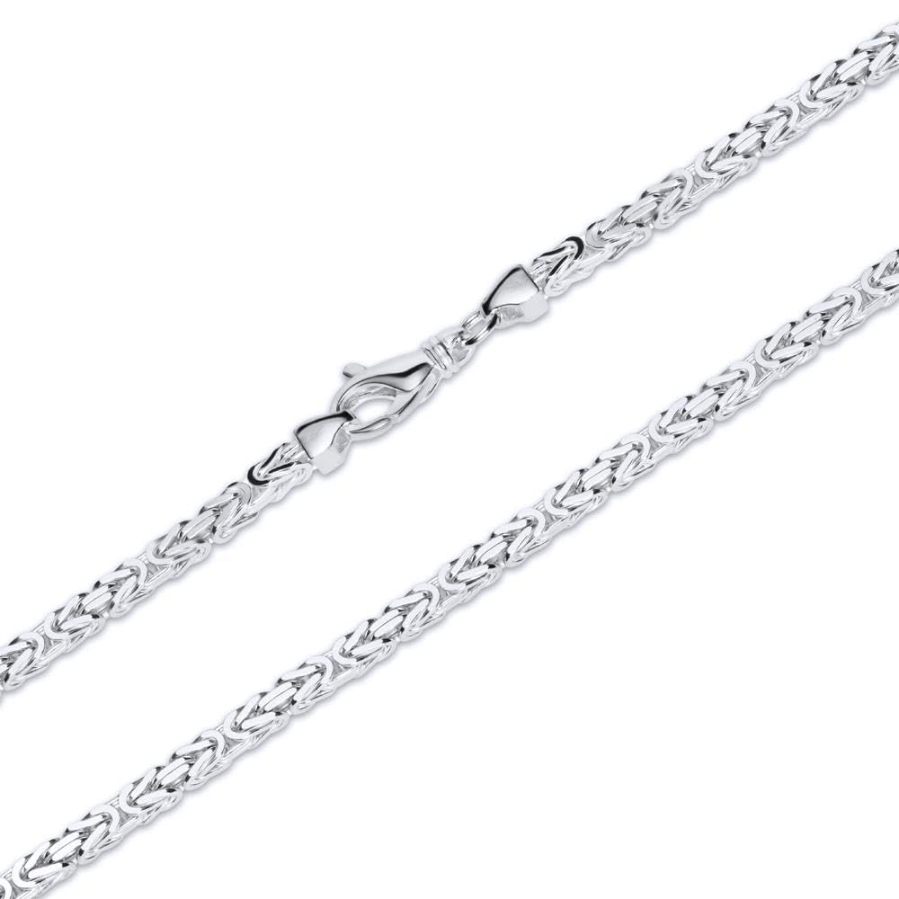 JEWLIX Königsketten Herren Silber 925 3,5 mm 45 cm Kette