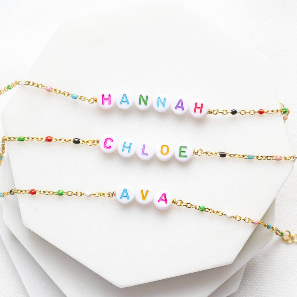 Joy by Corrine Smith Name Enamel Armband Kette